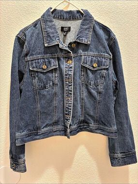 Jones New York Signature Denim Jacket Blue XL Like New